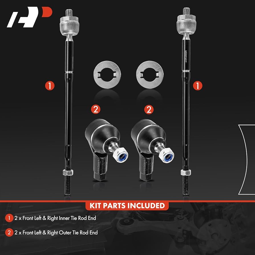 URANUS「Mirage」 シド fuzzy knot A-Premium 2x Front Inner Tie Rod Kit for Mitsubishi Mirage